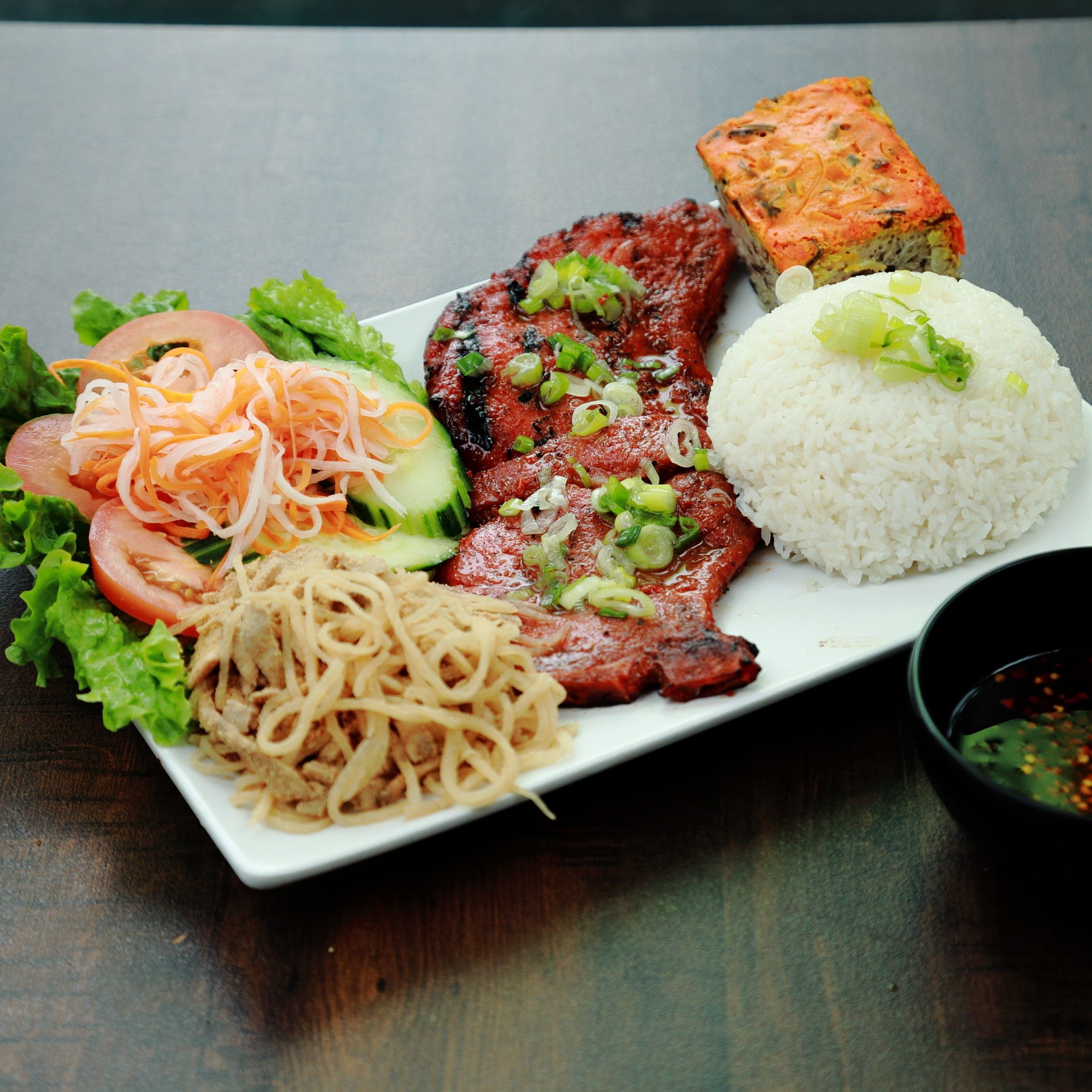 Vr3.Rice Platter of Grilled Pork Chop.