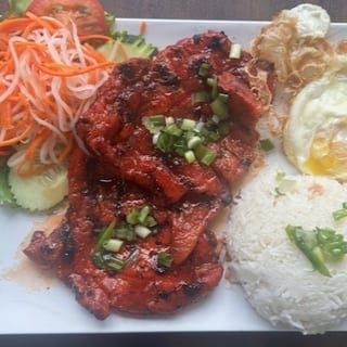 Vr4.Rice W/ Grilled Pork Chop & Fried Egg