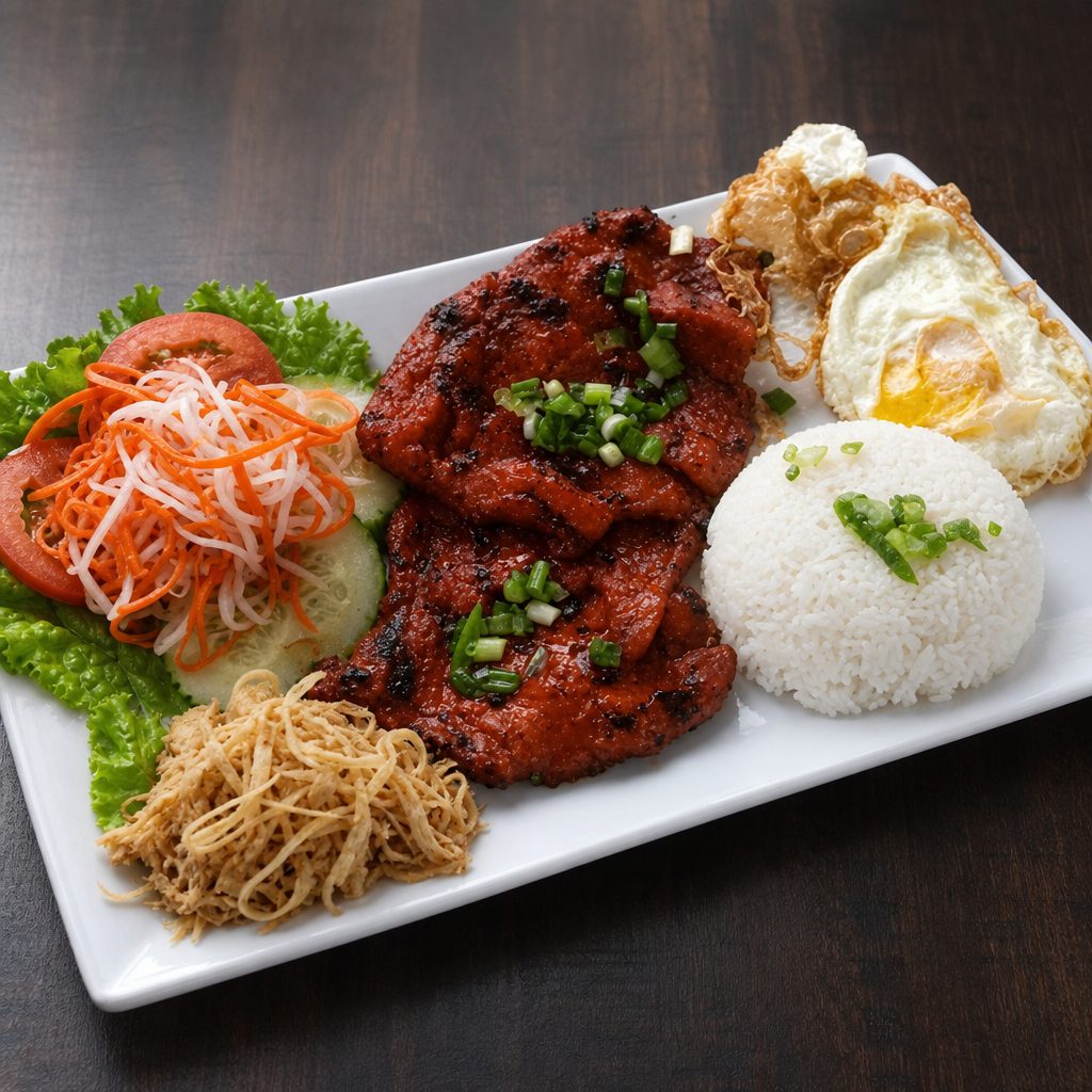 Vr4.Rice with Grilled Pork Chop & Fried Egg.