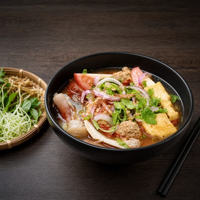 Ws6. Crab Noodle Soup (Bun Rieu).