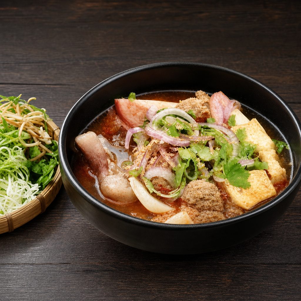 Ws1. Hue Style Spicy Noodle Soup.