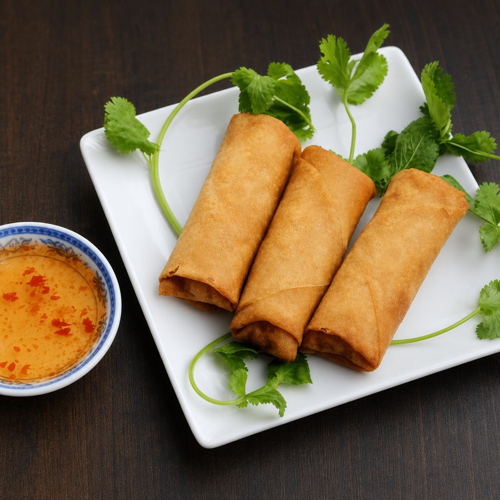 Ap1. Fried Crispy Egg Rolls.