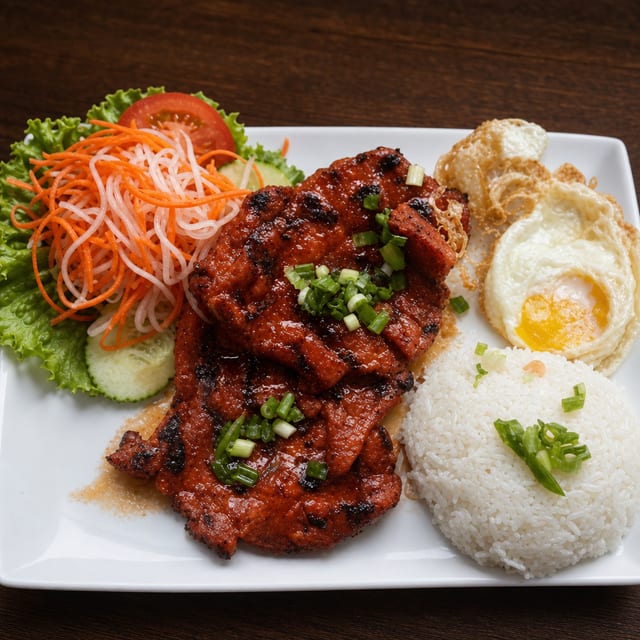 Vr4.Rice W/ Grilled Pork Chop & Fried Egg.