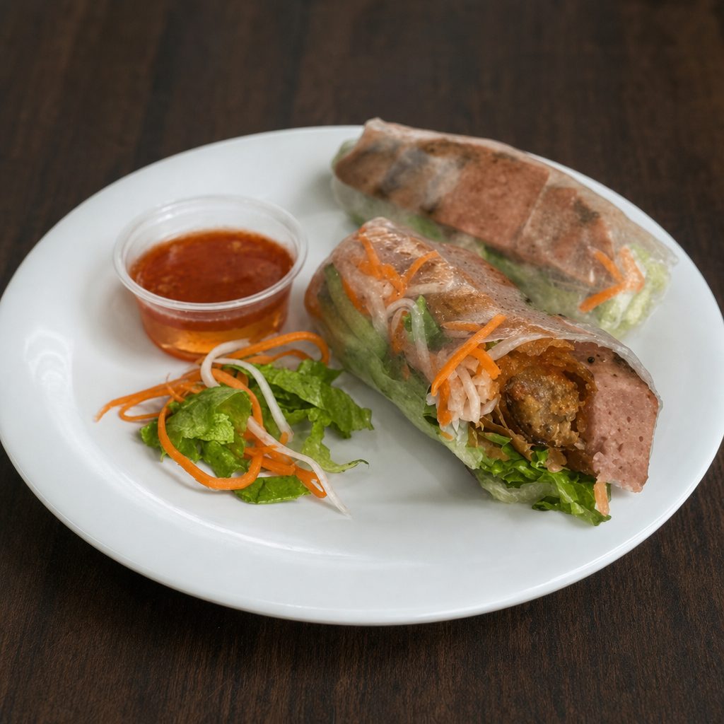 Ap9.Grilled Pork Sausage Rolls  ( NEM NUONG).