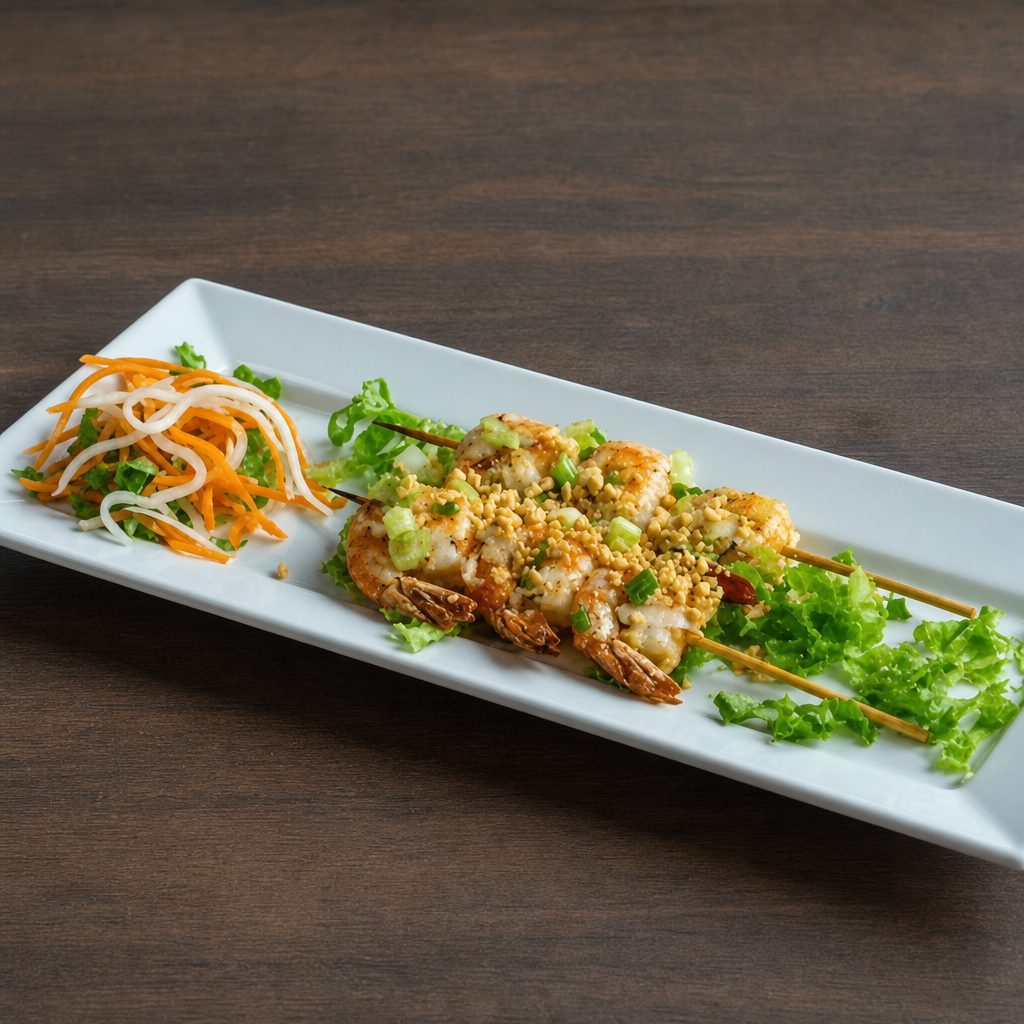 Ap12. Grilled Garlic & Herb Shrimp.