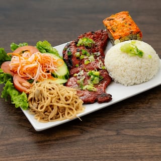 Vr3.Rice Platter Of Grilled Pork Chop